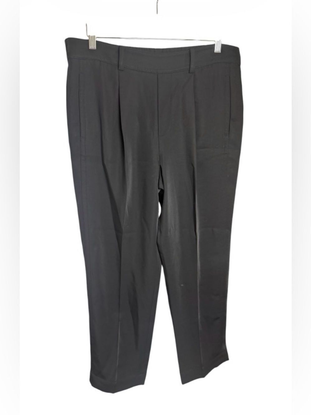 Vince Black Women's Tailored Straight-Leg Trousers. Pull On Style. Size Medium.